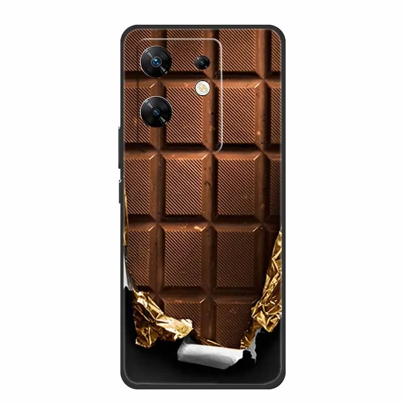 Sleek Black Silicone Shockproof Phone Case - Soft, Durable Back Cover for Enhanced Protection (6.78)