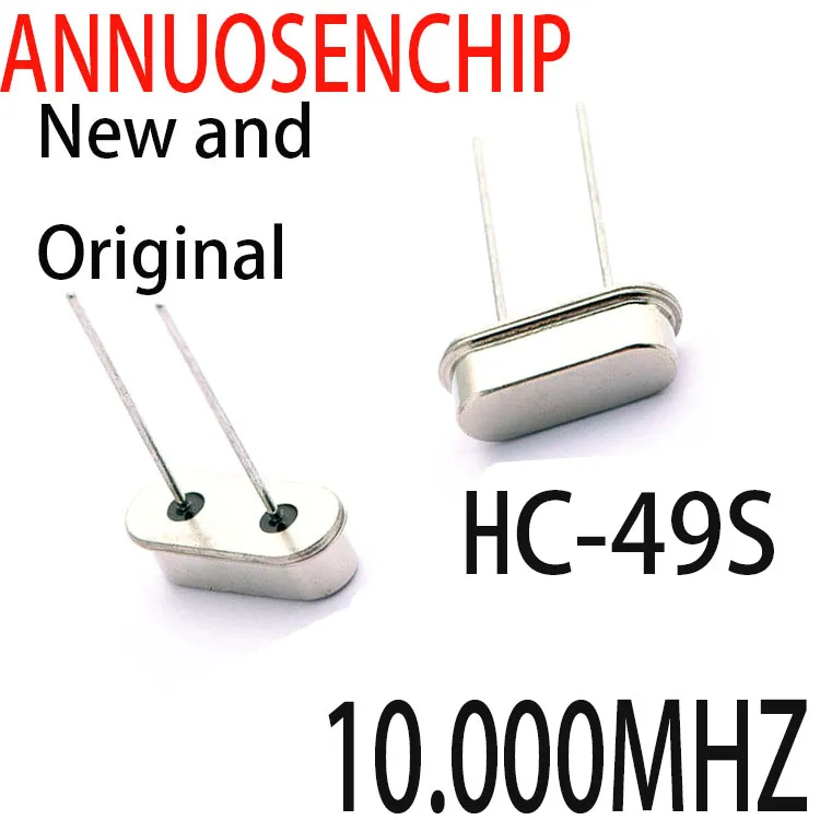10.000 MHZ GOOD QUALITY 100PCS Crystal Oscillator HC-49S SMD 10MHz 
