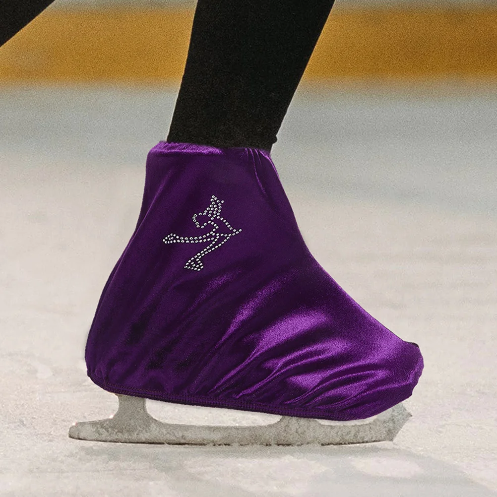 Elastic Skate Shoe Covers M for Kids Adults Ice Roller Hockey Skates Boot Protector Polyester Material Lasting