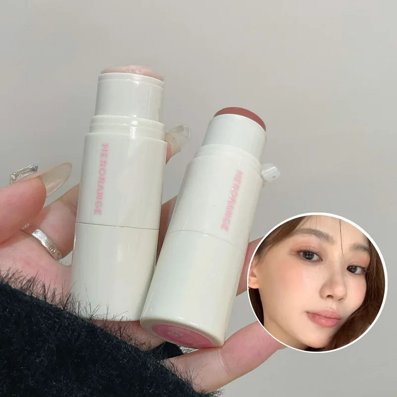 HERORANGE Aqua powder blusher Stick Korean Girls Whitening Natural Naked Makeup Highlight powder blusher Brightening Cream 4