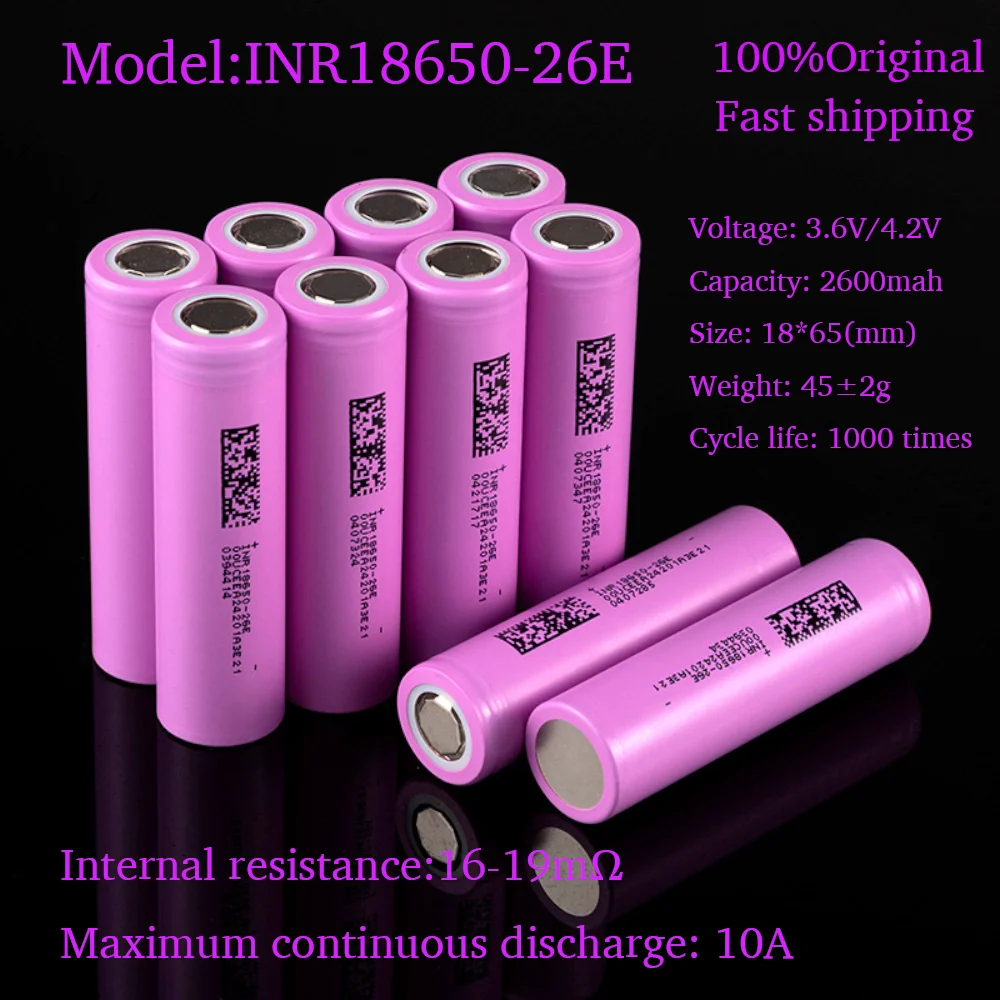 18650 batterie da 2000 mAh a 3500 mAh 3,7 V Batteria al litio ricaricabile Corrente ad alta potenza 10A ~ 30A Scarica Li-ion Bateria Cell - immagine 3