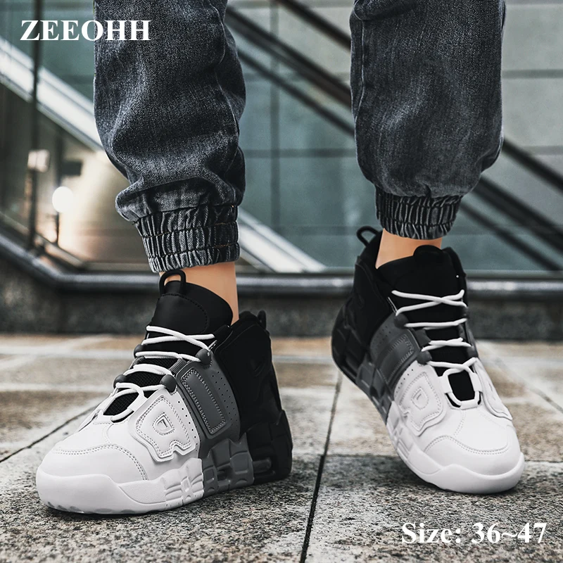 

New Air Cushion Mens Basketball Sneakers Non-Slip Wear-resisting Gym Training Sports Shoes for Womens Basketball Shoes for Kids