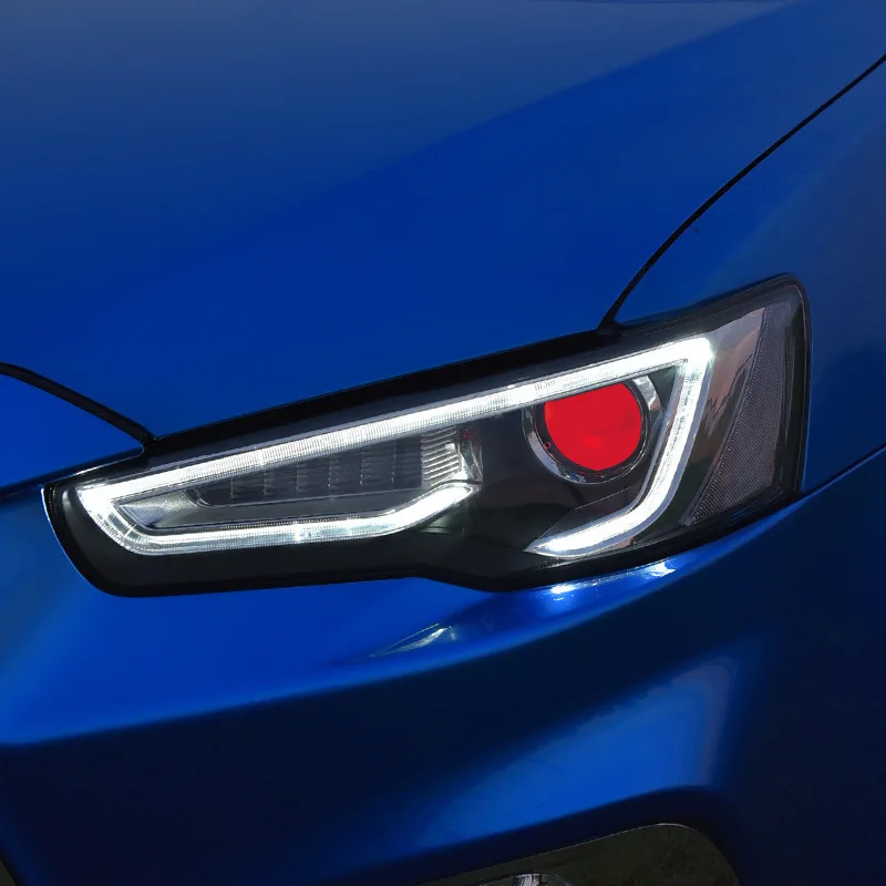 

For Mitsubishi Lancer EVO X Led Headlights 2008-2018 Front DRL Turn Signal Light Assembly Plug And Play