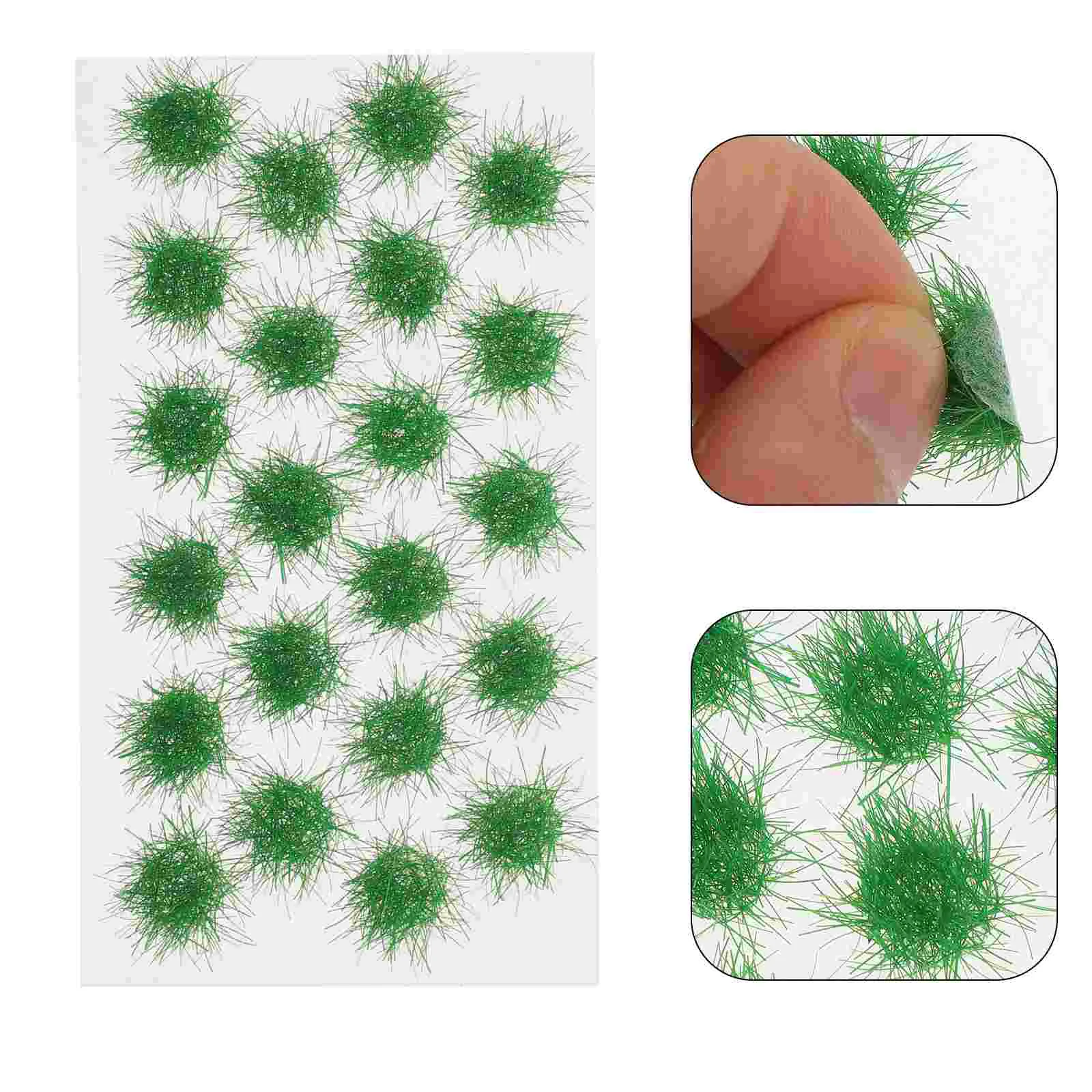 

Model Grass Artificial Ornaments Static Cluster Party Adorn Fake Scene Decor Plastic DIY Miniature