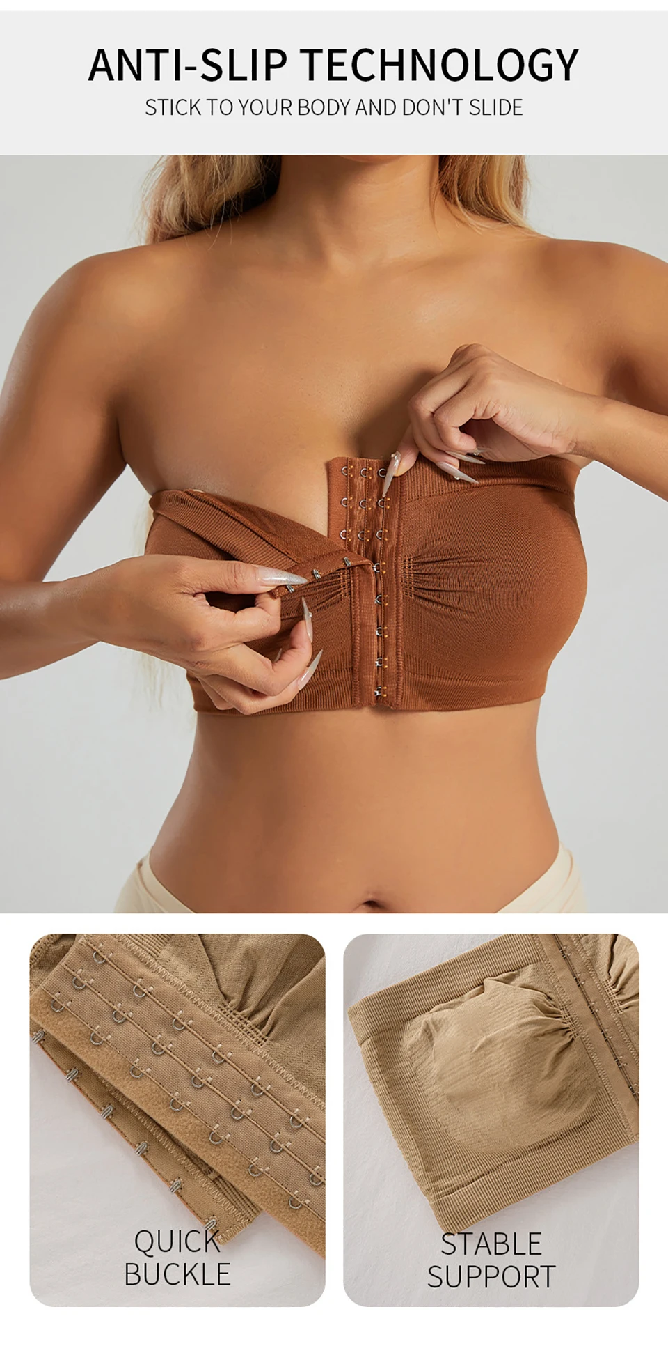 Wireless Strapless Bralette