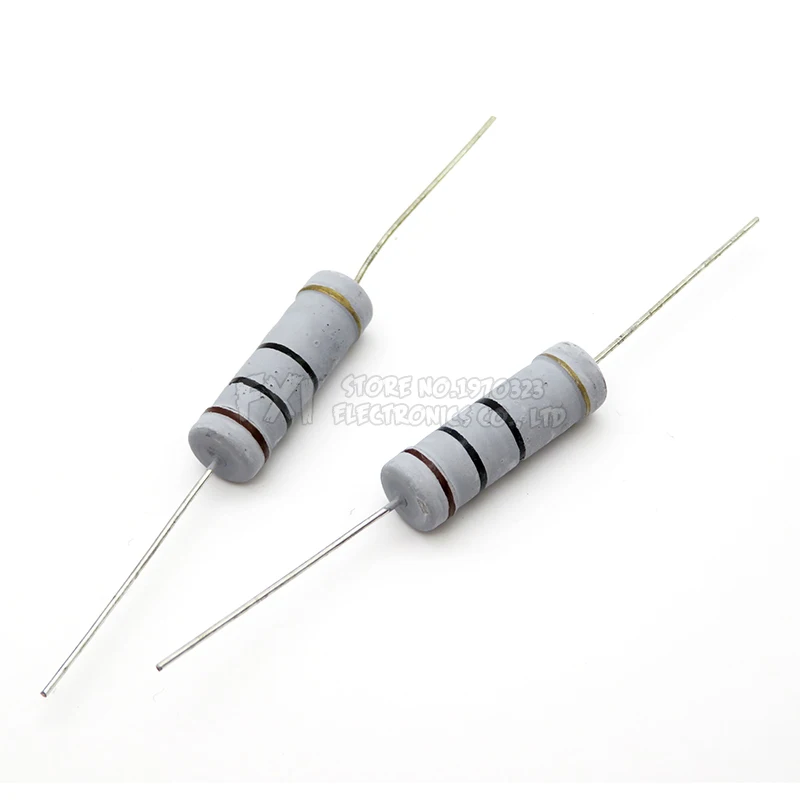 Carbon Film Resistor 10pcs 5W 5% 1R-1M 2.2R-47K Ohm