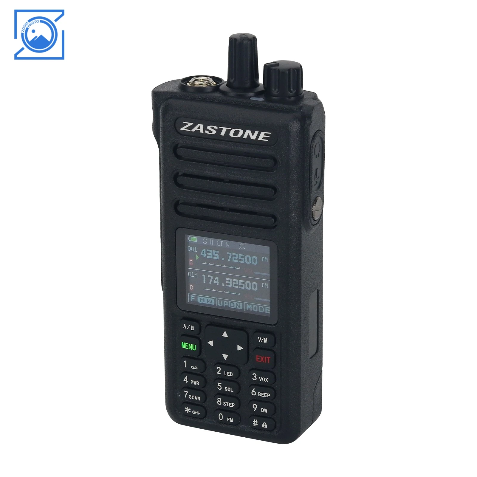 ZASTONE M9 Portable 10W High Power 8 Frequency Band Handheld Walkie Talkie 2xPTT Support CN/EN Switch 2