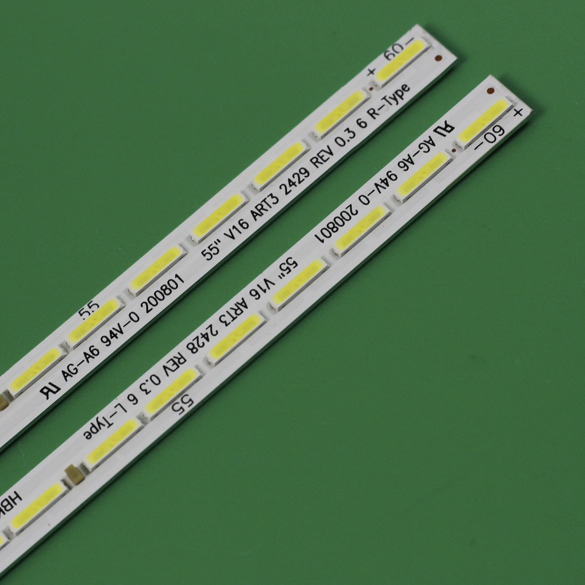 Kit de Tira de Luz de Fundo Led 2pin 55lj615v 55lw340c 55uh7700 55 V16 Art3 6916l2428a 6916l2429a 2428a Lc550euefjm1 55lh6000 Pcs - Imagem 4