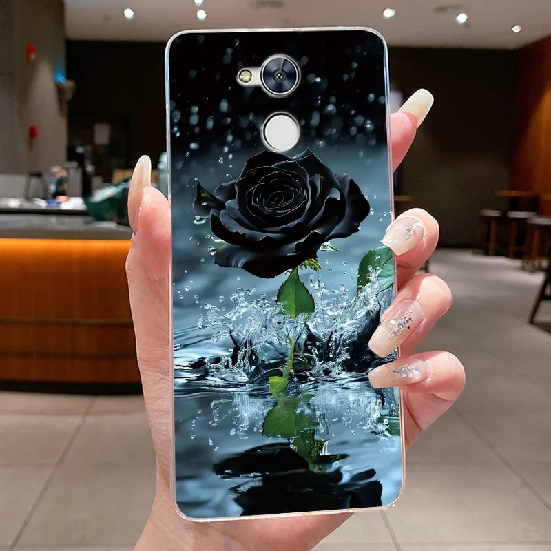 Shockproof Clear TPU Phone Case with Unique Rabbit Lamp and Puppy Design