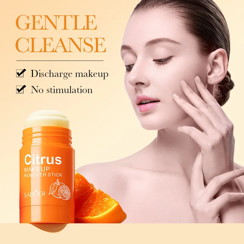 Citrus Portable Makeup Remover Stick Deep Cleansing Balm Gel Cream Stick Remover Lip makeup Cosmetics Moisturizing skin Korean 5