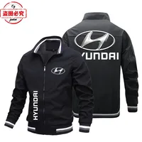 WRC Rally Modern Racing Car Logo Jacket Loose Long Sleeve Men's Top Stand-Up Neck Cardigan Jacket Group Clothing 1