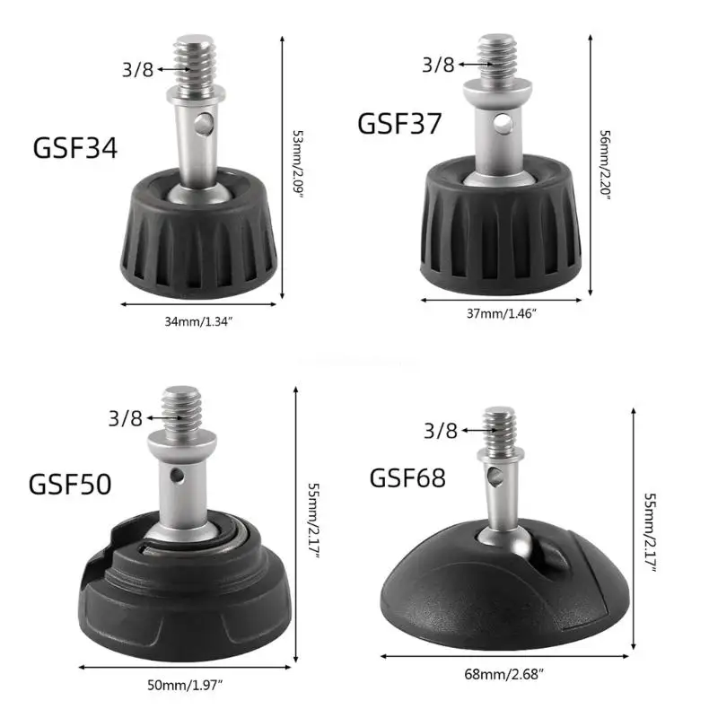 Tripod Foot Pad Universal Tripod Rubber Feet Monopod Foot Pad 3/8 Inch Screw Port Photography Accessory for Camera Tripod Monopod