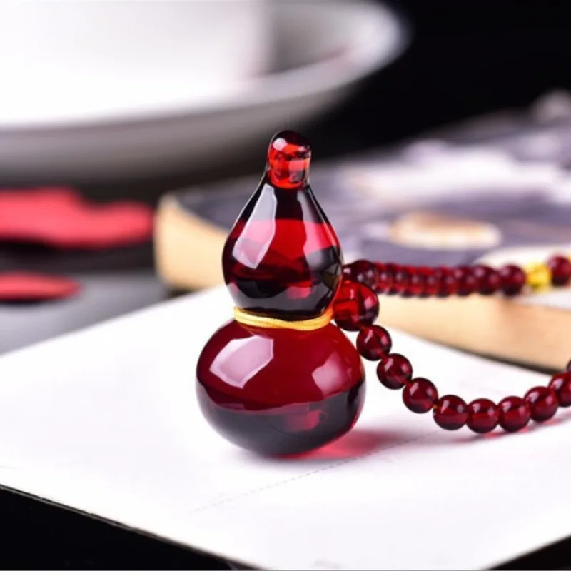 

Baltic Blood Gourd Pendant Amber Beeswax for Men and Women Fu Lushou Simple Pendant
