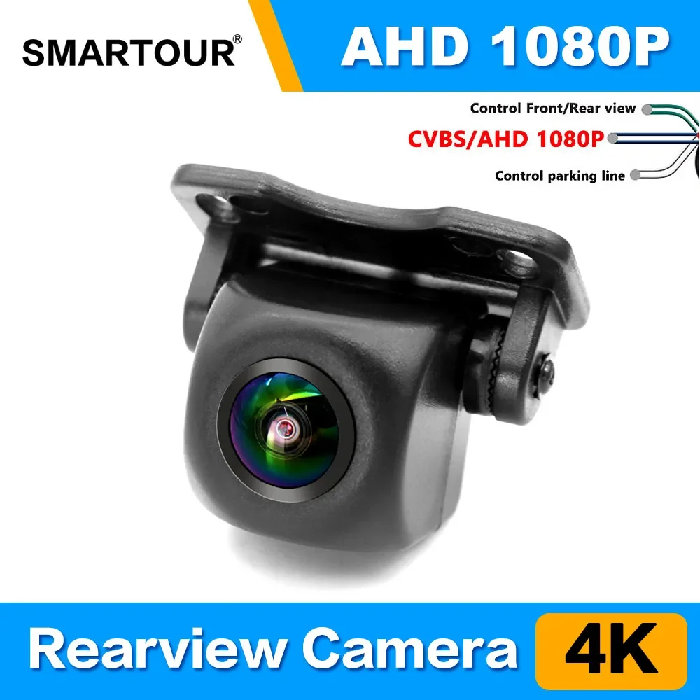 

SMARTOUR 1920x1080P 720P Car Rear View Camera Fisheye Lens 4K Full HD CCD AHD Night Vision Vehicle Reversing Front Cameras