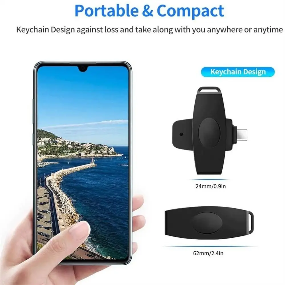 USB 타입 C 카드 리더 어댑터 타입 C 어댑터 고속 스마트 카드 리더 데이터 전송 미니 사이즈 USB C 카드 리더