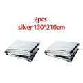 2pcs Silver 130