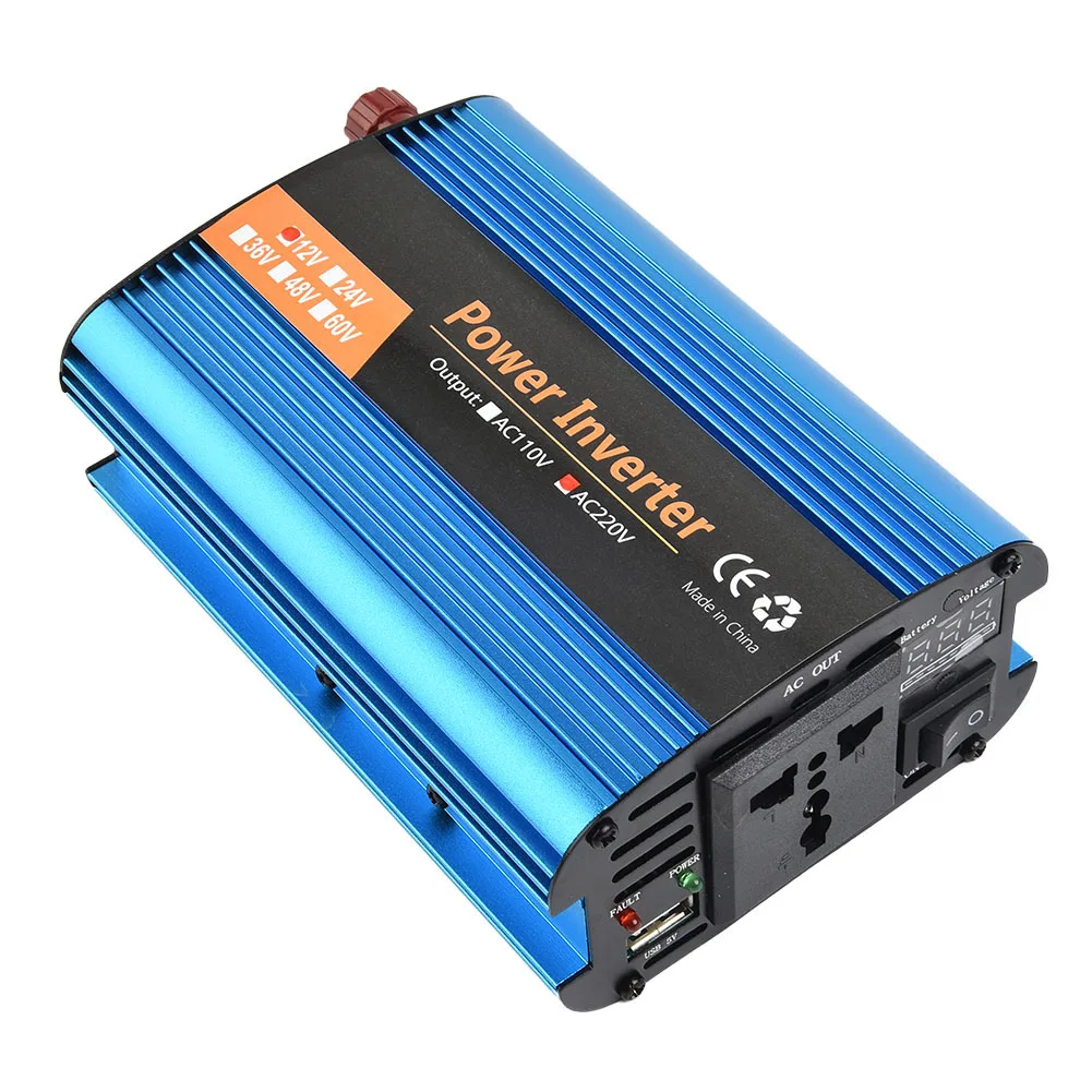 

High Power Power Inverter Replacement Aluminum Alloy Modified Sine Wave 1 Set 12V/24V-220V Accessories High Quality