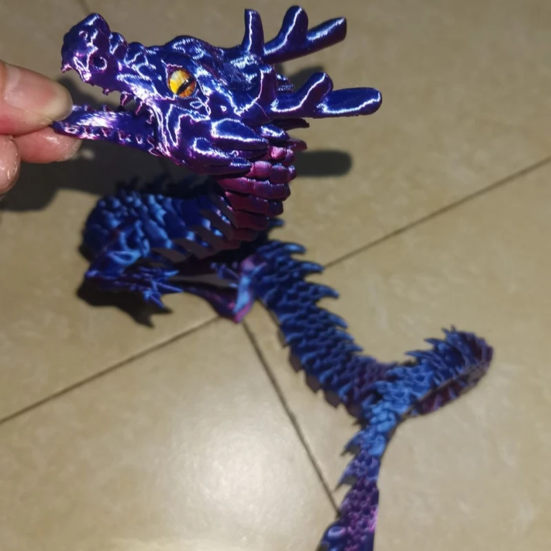 3D printed Chinese dragon 60cm Full body joints that can move Home furnishings and decorations are worth collecting creative toy ornament crafts,miniature figurines,resin ornaments,miniature ornament,3d printed toy,resin crafts,dragon statue,dragon ornament