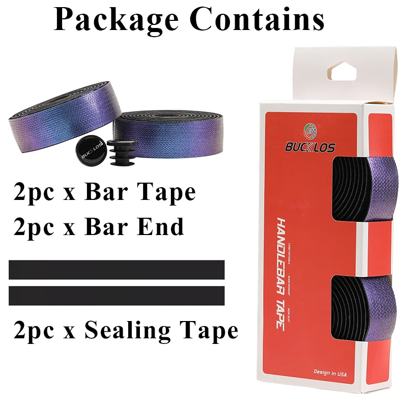 BUCKLOS Road Bike Handlebar Tapes Soft PU+EVA Bicycle Bar Tpae Gradient Comfortable Bike Handlebar Tape Bicycle Accessories
