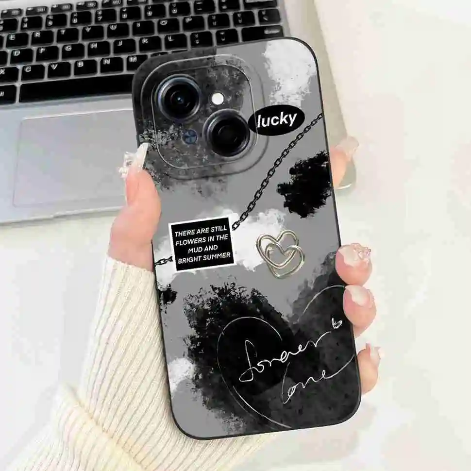 Black Butterfly Ultra-Thin Soft Silicone Case - 6.67 Back Cover
