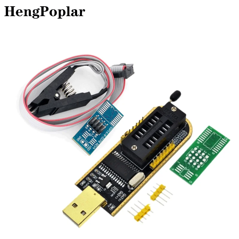 USB-программатор CH341 CH341A 24 25 серия EEPROM модуль программатора с флэш-BIOS + зажим SOIC8 SOP8