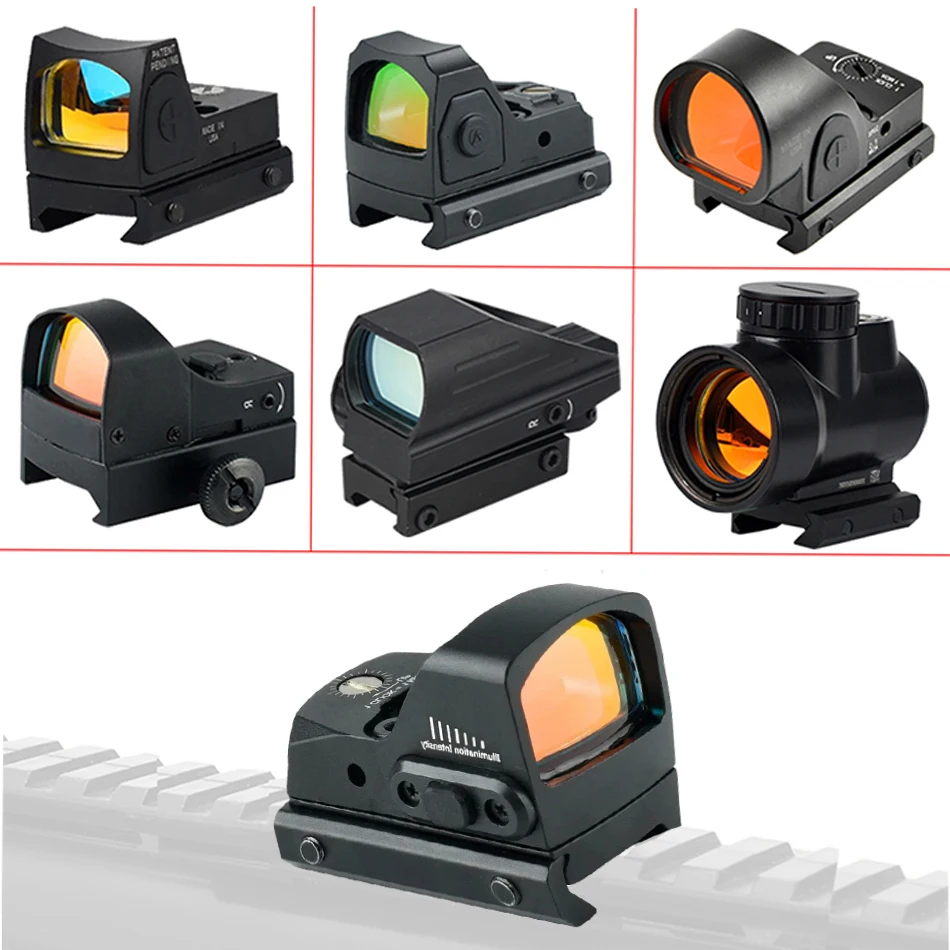 

Мини-прицел RMR Red Dot Sight 2MOA для страйкбольной винтовки и пистолетов, оптический прицел для прицельной охоты, тактический аксессуар, подходит для рельсов 20-22 мм
