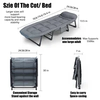 American Folding Bed, Household Single Sofa Bed, Nap And Nap Lounge Chair, Essential For Courtyard Sunbathing 2