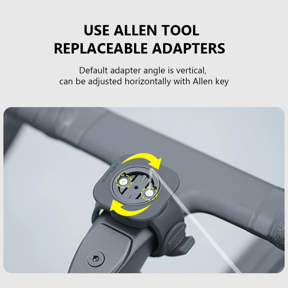 Silicone Bicycle Computer Mount Shockproof Cycling Extended Computer Mount Multi-Function Bike Computer Stand for MTB Road Bike