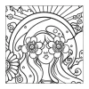 TRIPPY ART Patterns Coloring Book for Adults Cute Drawing Book Perfect Gift for Party and Birthday 5