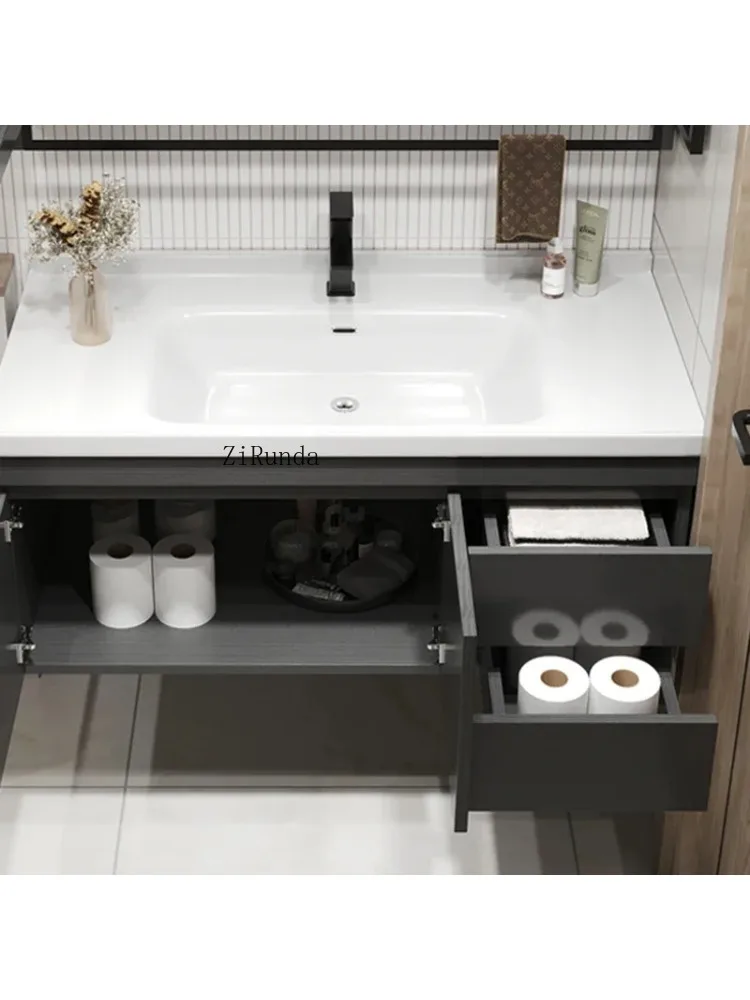 Simple Bathroom Cabinets Multifunction Wall-mounted Fog Removal Smart Mirror Cabinets Luxury Furniture Mueble Lavabo