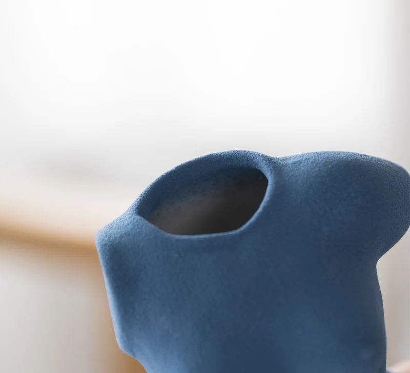 Vase Vintage Céramique – Femme Nue – Moulé – Années 60/70 – État D'usage