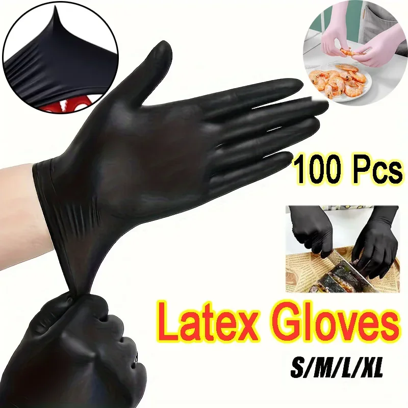 Durable Nitrile Gloves Disposable Latex Gloves for Work for Car Repair Food Prep Hair Dyeing Waterproof Kitchen Knit Reel