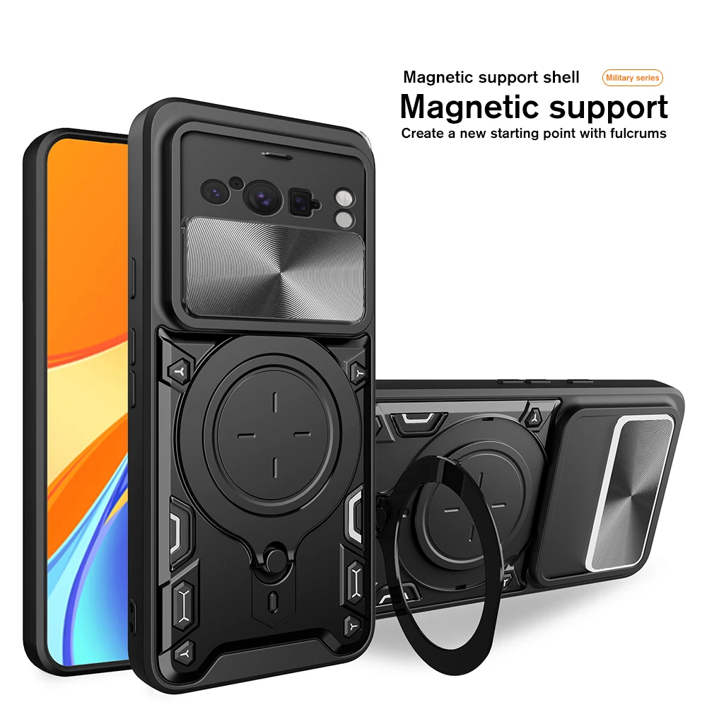 Support magnétique pour Google Pixel 8 5G, coque de protection pour objectif de caméra, fenêtre Push, Pixel8 Pro_voghion.com