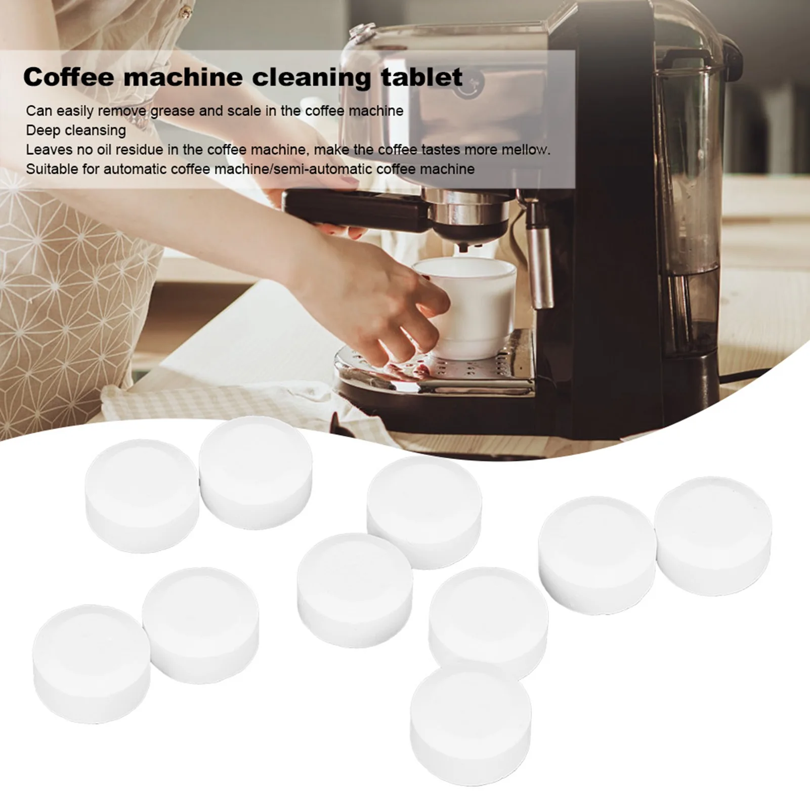 Coffee maker cleaning tablets 60Pcs for home office shop