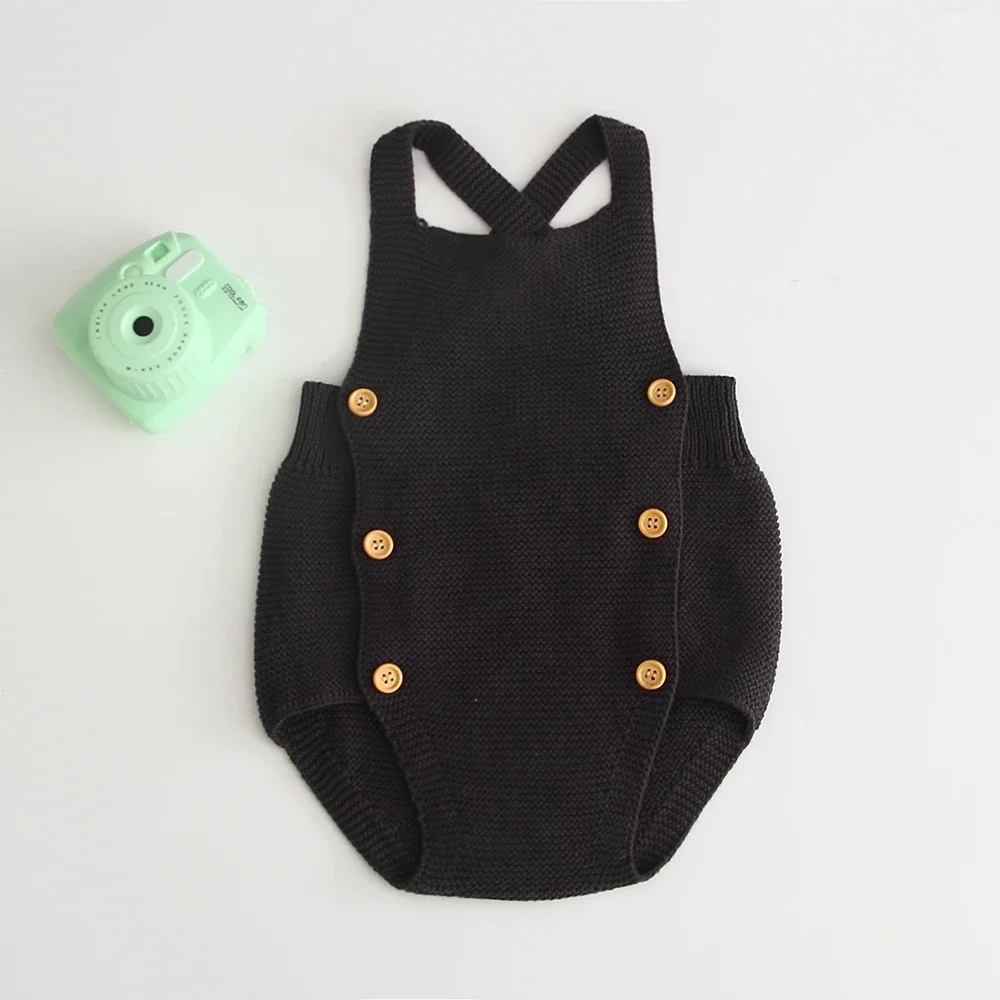 Newborn Baby Boys Clothes New 2024 Baby Knitting Rompers Cute Overalls Infantil Baby Girl Boy Sleeveless Romper Jumpsuit 0-24M