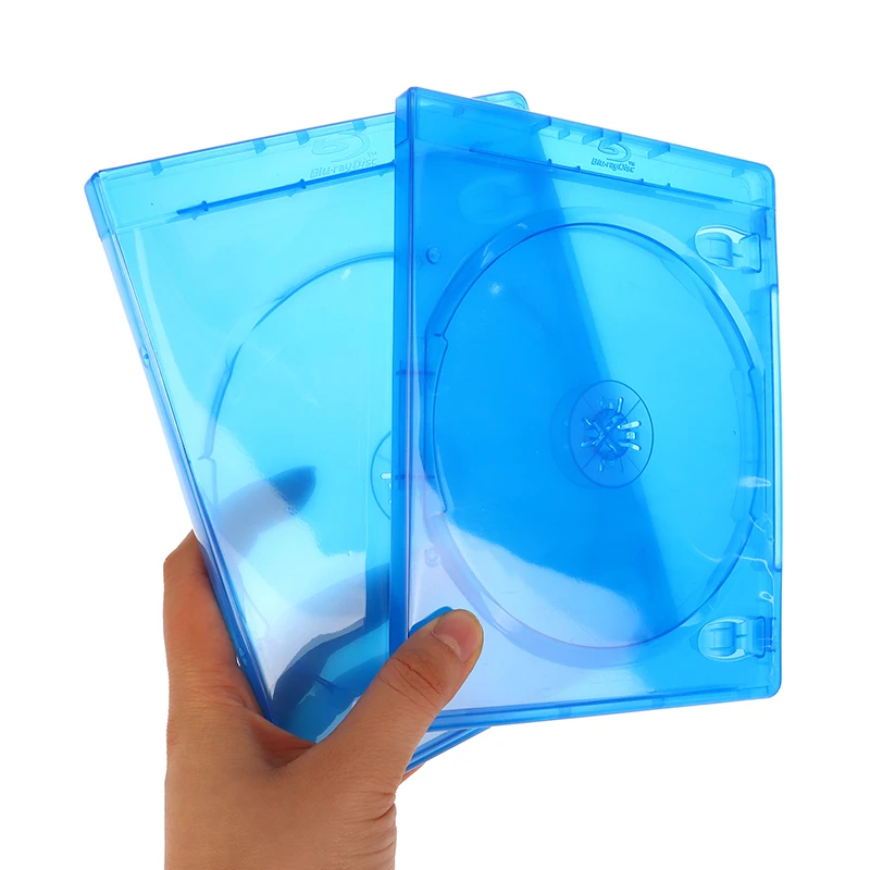 1Pc Plastic Single/Double/3/4 Piece Discs CD Game Case Cover Thickened CD DVD Disc Protective Storage Box Organizer