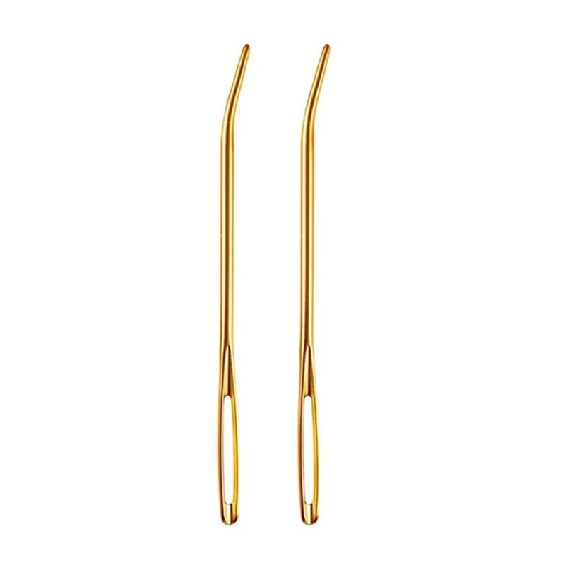 Sewing Needle Set Large Eye Needle Embroidery Bent Needle Yarn Darning Needle for Wool Sewing Knitting Crocheting - 5