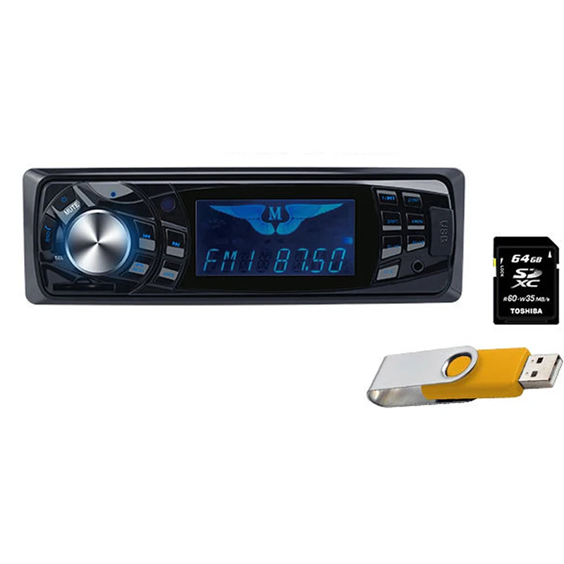 

1 Din MP3 Player Auto Car Radio Accessories for Vehicles 12V In-dash FM Aux Input Receiver Car Audio Stereo Bluetooth SD USB