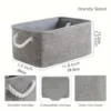 Shelf storage box -11.8x7.9x5.2 inch gray small storage basket, used for organizing, fabric storage cube 5