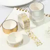 6Rolls/Set Flower Plant Washi Tape Decorative Adhesive Tape Gold Foil Masking Tape Sticker Scrapbooking New DIY Diary Gifts 1
