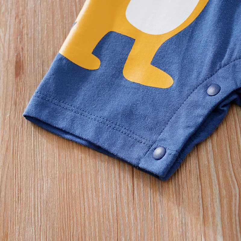Summer Boys And Girls Cute Cartoon Dinosaur 3d Printing Casual Cotton Comfortable Short Sleeve Baby Bodysuit baby rompers baby jumpsuit cotton jumpsuit baby clothing cotton onesies