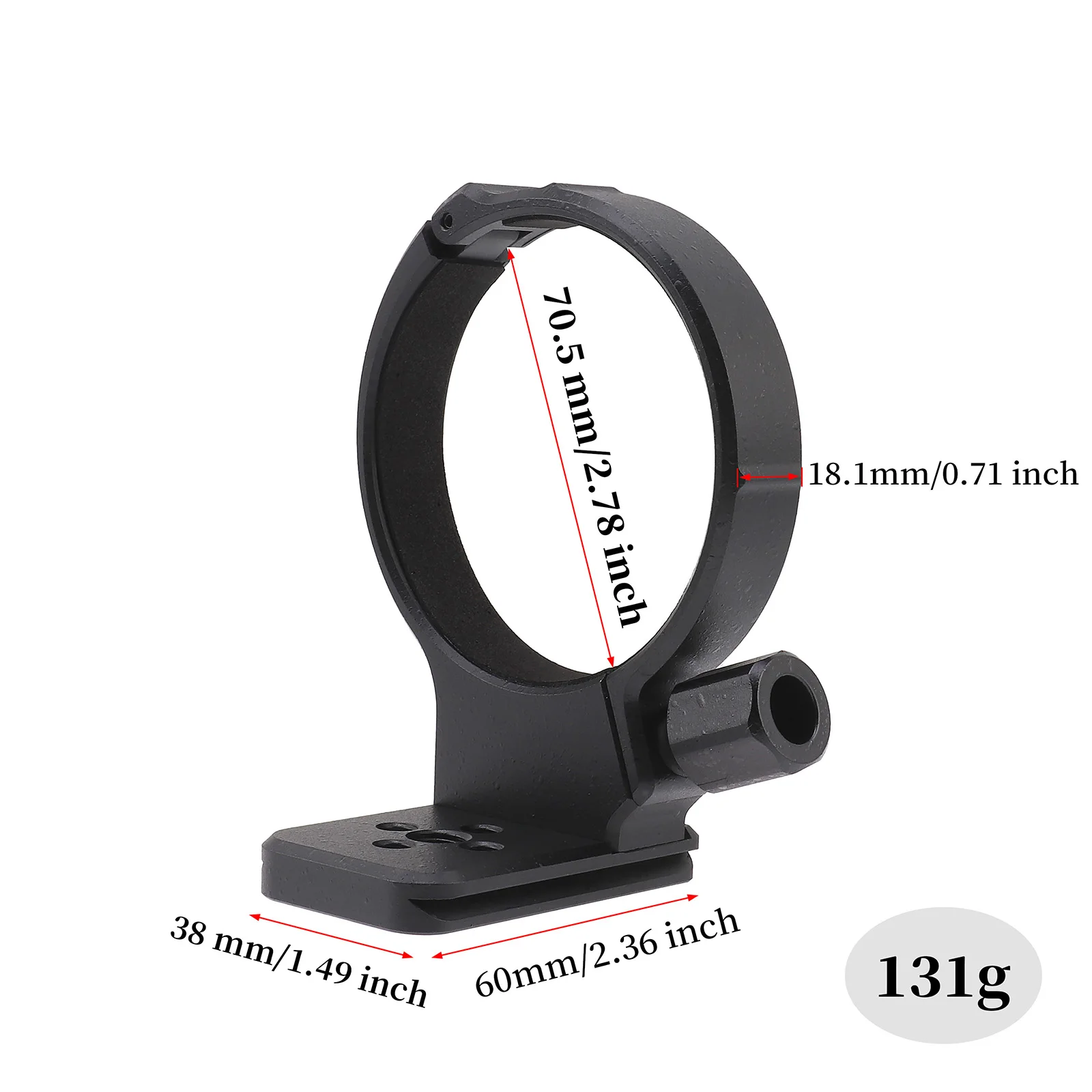 Camera Tripod Plate Camera Tripod Adapter Camera Mount Plate Tripod Adapter Mount Lens Tripod Mount Ring Quick Release Tripod Collar with 1/4" Screw for SIGMA APO 70-200mm F2.8 II EX DG 77mm Camera Lens