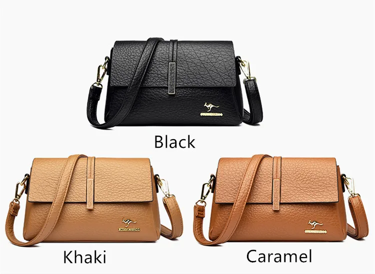 Piccola borsa a tracolla donna stile retro casual borsetta spalla_voghion.com