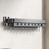 SSOUIM Hole-free Folding Clothes Drying Rack Invisible Wall-mounted Clothes Drying Rod Outdoor Telescopic Clothes Drying Rod 4