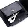 Genuine Cowhide Leather Men Short Wallet RFID Blocking Card Holder Coin Pocket Purse Best Gift for Boyfriend Husband Father 5