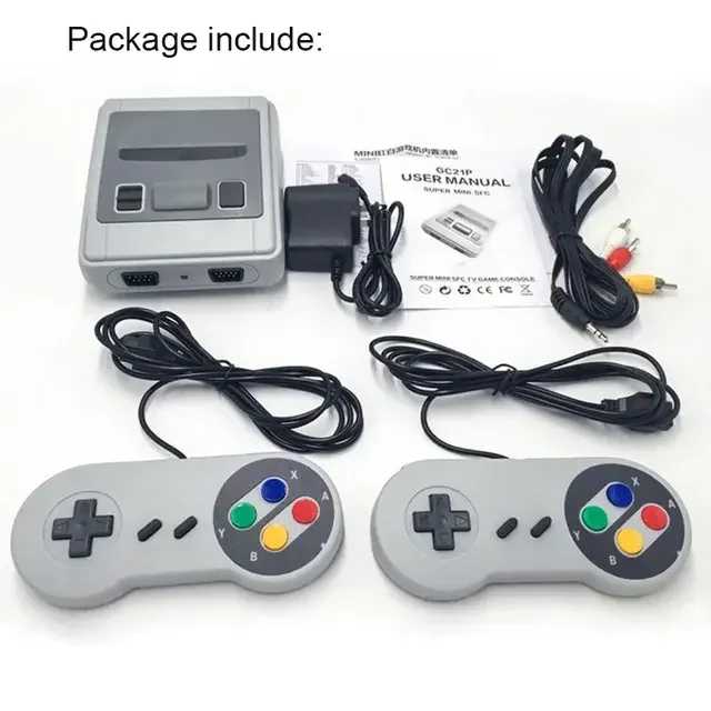 SFC620 Handheld Game Player Retro TV Console Built-in 620 Games with 2 Controllers