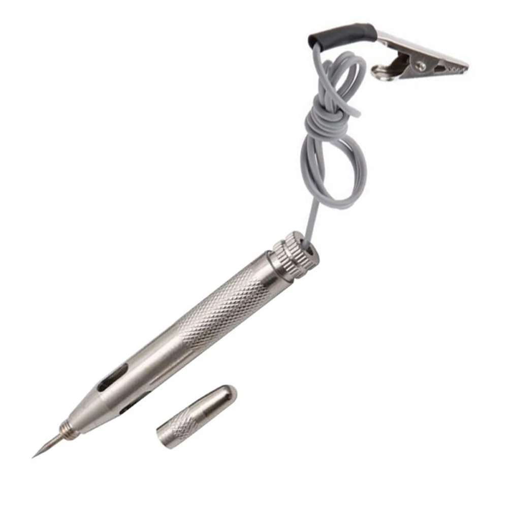Testeur De Circuit De Cuivre De Tension De Voiture De Stylo D'essai De Tension De Voiture Pour Le Long Testeur De Continuité De Sonde De Système 6V -24V