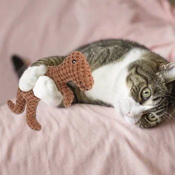 1PCS Pet Funny Toys Dog Cotton Rope Dinosaur Animal Toy Bite Resistant Chew Toy Molar Teeth Cleaning for Cat Dog Accessories 6