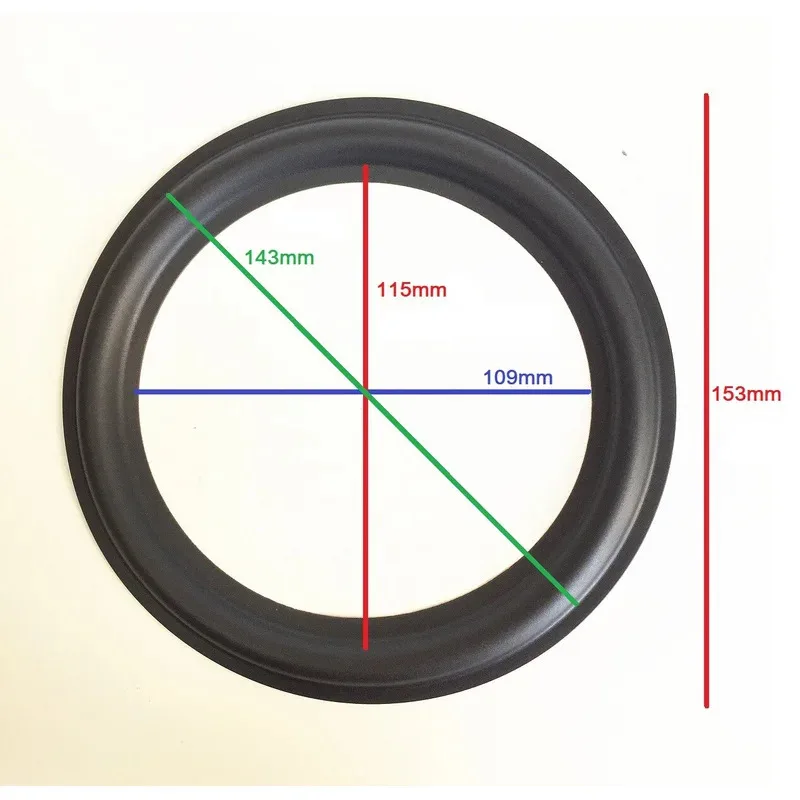 Wharfedale Diamond 9.2 우퍼 수리를 위한 교체용 6인치 스피커 고무 서라운드