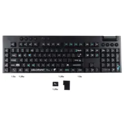 Solid Black Fearless Strike PBT Material Keycaps (Solid Black Fearless)